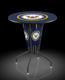 L218 United States Navy Lighted Pub Table | LED United States Military Navy Indoor Pub Table