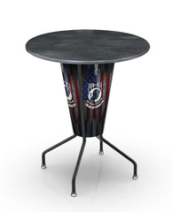 L218 United States POWMIA Lighted Pub Table | LED United States Military POWMIA Outdoor Pub Table
