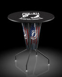 L218 United States POWMIA Lighted Pub Table | LED United States Military POWMIA Indoor Pub Table
