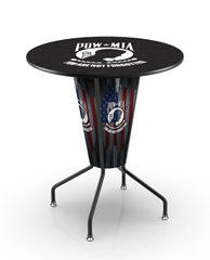 L218 United States POWMIA Lighted Pub Table | LED United States Military POWMIA Indoor Pub Table