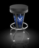 L5000 United States Air Force Lighted Bar Stool | LED United States Military Air Force Outdoor Bar Stool