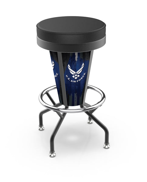 L5000 United States Air Force Lighted Bar Stool | LED United States Military Air Force Outdoor Bar Stool