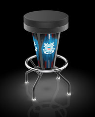 L5000 United States Coast Guard Lighted Bar Stool | LED United States Military Coast Guard Outdoor Bar Stool