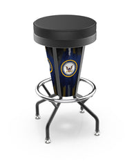 L5000 United States Navy Lighted Bar Stool | LED United States Military Navy Outdoor Bar Stool