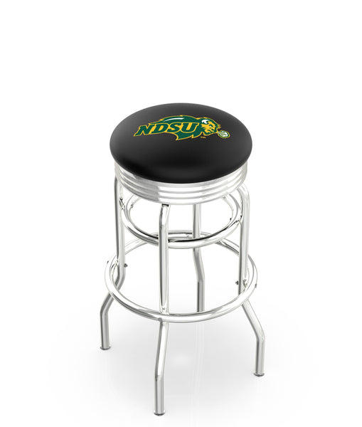 North Dakota State University Black 25" or 30" L7C3C Bar Stool