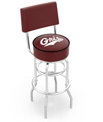 University of Montana Grizzlies L7C4 Chrome Retro 25" or 30" Bar Stool