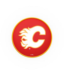 Calgary Flames L8B1 Backless Bar Stool | Calgary Flames NHL Backless Counter Bar Stool