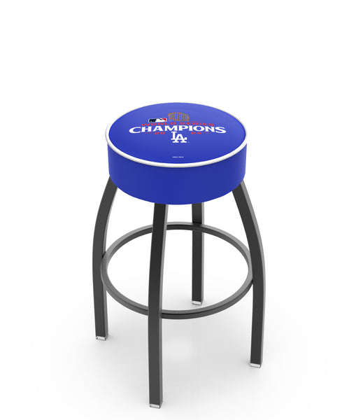 Los Angeles Dodgers 2024 World Series Champions L8B1 Backless Bar Stool | Los Angeles Dodgers World Series Champions MLB Backless Counter Bar Stool