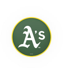Oakland Athletics L8B1 Backless MLB Bar Stool | Oakland Athletics Major League Baseball Team Backless Counter Bar Stool