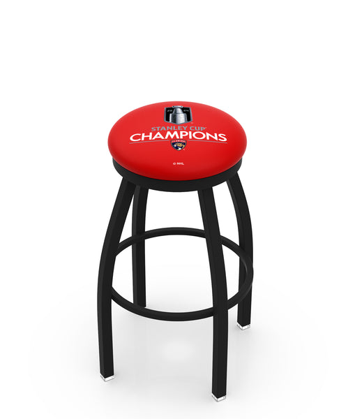 Florida Panthers 2024 Stanley Cup Champion L8B2B Backless Bar Stool | Florida Panthers 2024  Stanley Cup Champion Backless Counter Bar Stool