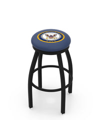 U.S. Navy L8B2B Backless Bar Stool | United States Military Navy Backless Counter Bar Stool