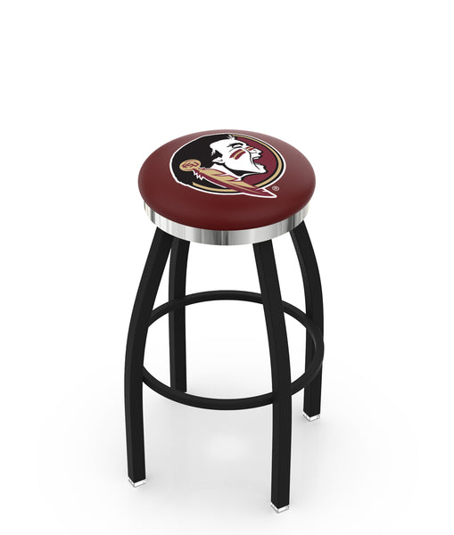 Florida State Seminoles Head L8B2C Backless Bar Stool | Florida State Seminoles Head Script Backless Counter Bar Stool