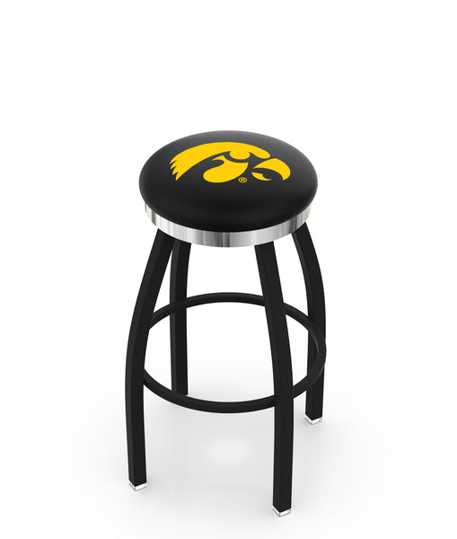 Iowa Hawkeyes L8B2C Backless Bar Stool | Iowa Hawkeyes Backless Counter Bar Stool