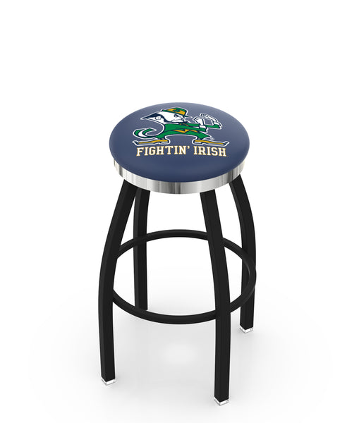 Notre Dame Leprechaun L8B2C Backless Bar Stool | Notre Dame Leprechaun Backless Counter Bar Stool