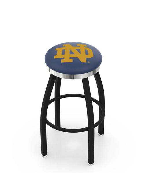 Notre Dame ND Script L8B2C Backless Bar Stool | ND Script Backless Counter Bar Stool