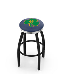 Notre Dame Shamrock L8B2C Backless Bar Stool | Notre Dame Shamrock Backless Counter Bar Stool