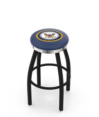 U.S. Navy L8B2C Backless Bar Stool | United States Military Navy Backless Counter Bar Stool