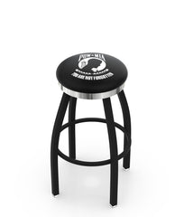 U.S. POW/MIA L8B2C Backless Bar Stool | United States Military POW/MIA Backless Counter Bar Stool