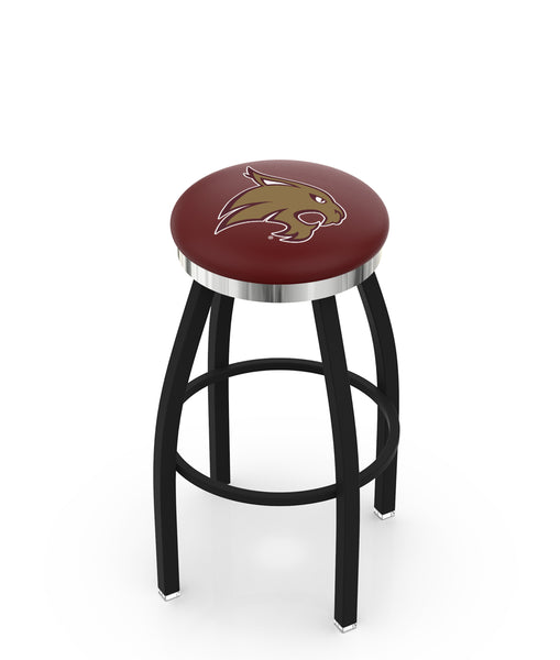 Texas State University Bobcats L8B2C Backless Bar Stool | Texas State University Bobcats Backless Counter Bar Stool