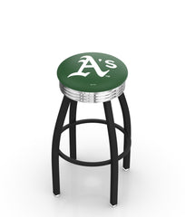 Oakland Athletics L8B3C Backless Bar Stool | Oakland Athletics Backless Counter Bar Stool