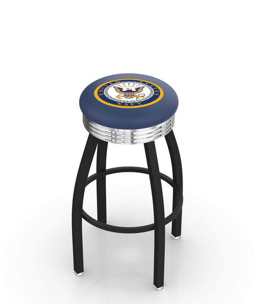 United States Navy L8B3C Backless Bar Stool | United States Navy Backless Counter Bar Stool