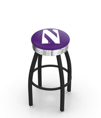 Northwestern University L8B3C Backless Bar Stool | Northwestern University Backless Counter Bar Stool