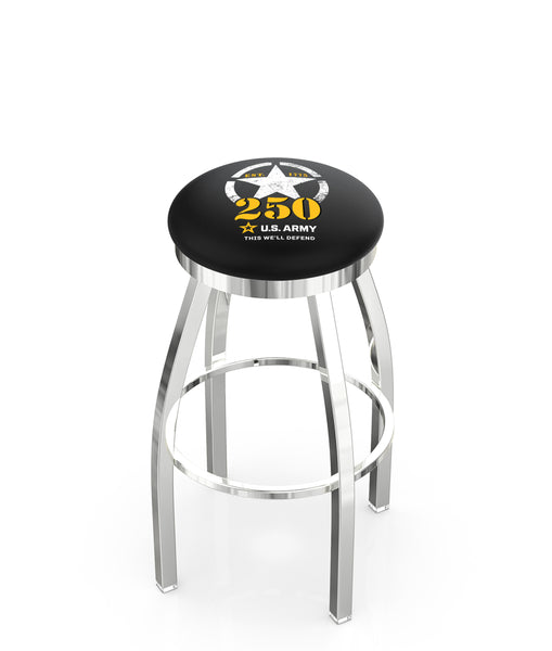 United States Army 250th Anniversary L8C2C Backless Bar Stool | United States Army 250th Anniversary Backless Counter Bar Stool