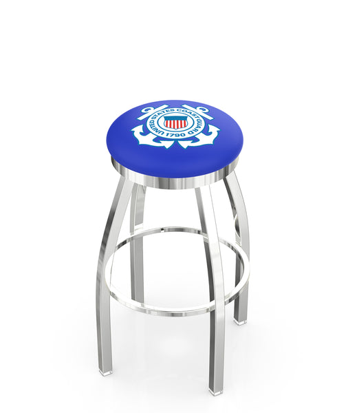 United States Coast Guard L8C2C Backless Bar Stool | United States Coast Guard Backless Counter Bar Stool