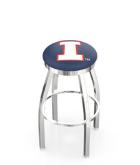 University of Illinois L8C2C Backless Bar Stool | University of Illinois Backless Counter Bar Stool