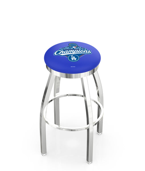 Los Angeles Dodgers 2025 World Series Champions L8C2C Backless Bar Stool | Los Angeles Dodgers World Series Champions Backless Counter Bar Stool