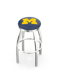 University of Michigan L8C2C Backless Bar Stool | University of Michigan Backless Counter Bar Stool