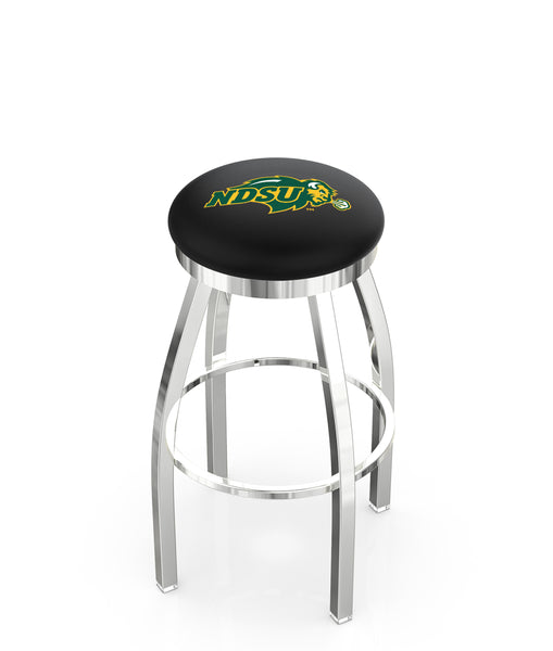 North Dakota State University (Black) L8C2C Backless Bar Stool | North Dakota State University (Black) Backless Counter Bar Stool