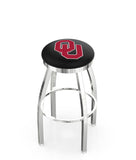 Oklahoma University L8C2C Backless Bar Stool | Oklahoma University Backless Counter Bar Stool