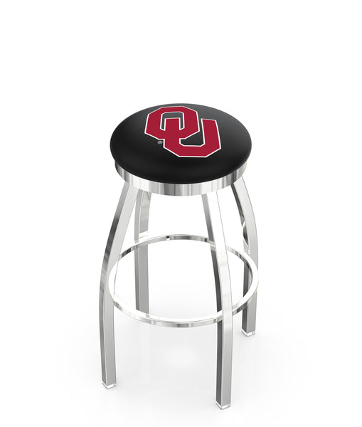 Oklahoma University L8C2C Backless Bar Stool | Oklahoma University Backless Counter Bar Stool