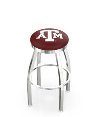 Texas A&M L8C2C Backless Bar Stool | Texas A&M Backless Counter Bar Stool