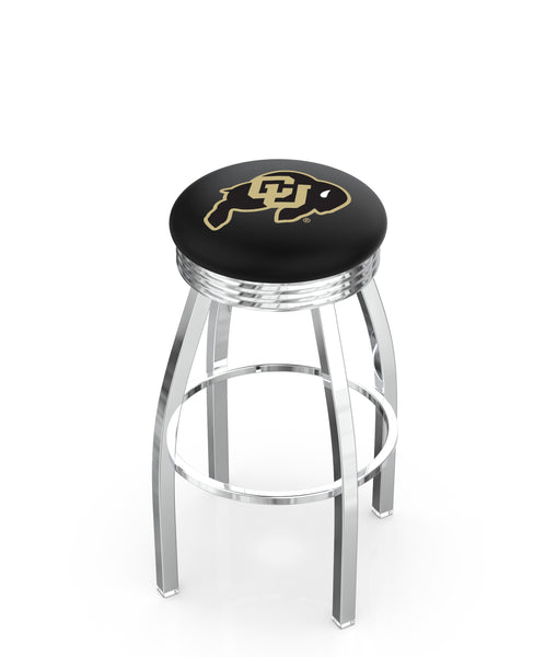 University of Colorado L8C3C Backless Bar Stool | University of Colorado Backless Counter Bar Stool