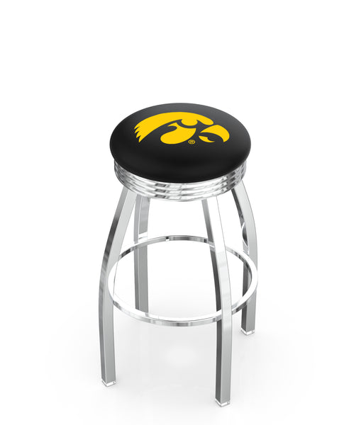 University of Iowa L8C3C Backless Bar Stool | University of Iowa Backless Counter Bar Stool