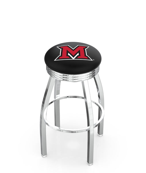 Miami University (OH) L8C3C Backless Bar Stool | Miami University (OH) Backless Counter Bar Stool