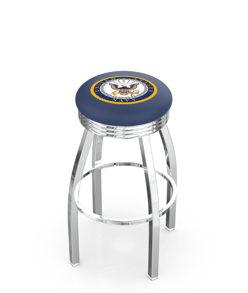 United States Navy L8C3C Backless Bar Stool | United States Navy Backless Counter Bar Stool