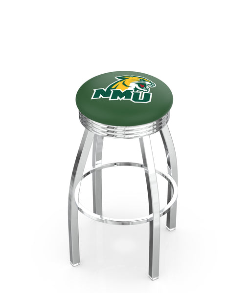 Northern Michigan University L8C3C Backless Bar Stool | Northern Michigan University Backless Counter Bar Stool