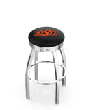 Oklahoma State University L8C3C Backless Bar Stool | Oklahoma State University Backless Counter Bar Stool