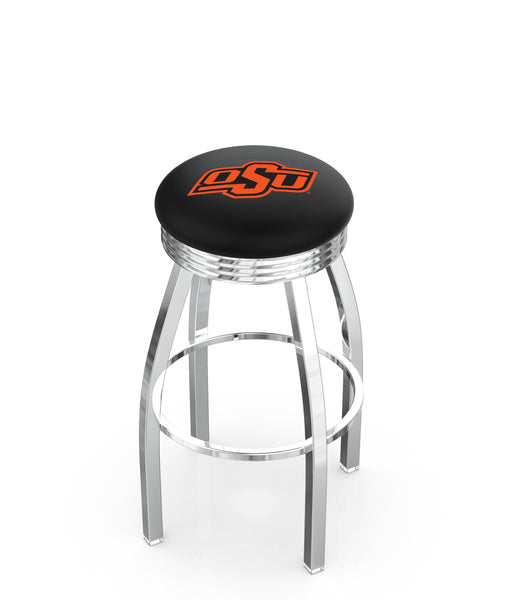 Oklahoma State University L8C3C Backless Bar Stool | Oklahoma State University Backless Counter Bar Stool