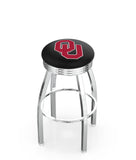 Oklahoma University L8C3C Backless Bar Stool | Oklahoma University Backless Counter Bar Stool