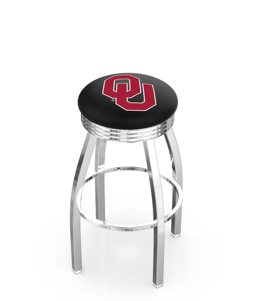 Oklahoma University L8C3C Backless Bar Stool | Oklahoma University Backless Counter Bar Stool