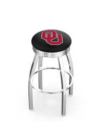 Oklahoma University L8C3C Backless Bar Stool | Oklahoma University Backless Counter Bar Stool