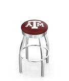 Texas A&M L8C3C Backless Bar Stool | Texas A&M Backless Counter Bar Stool