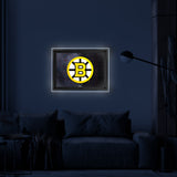 Boston Bruins Backlit LED Sign | NHL Hockey Team Light Up Wall Decor Art