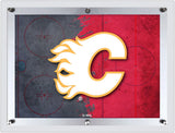 Calgary Flames Backlit LED Sign | NHL Hockey Team Light Up Wall Decor Art