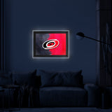 Carolina Hurricanes Backlit LED Sign | NHL Hockey Team Light Up Wall Decor Art