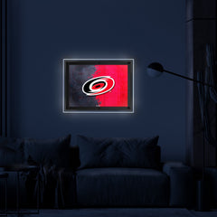 Carolina Hurricanes Backlit LED Sign | NHL Hockey Team Light Up Wall Decor Art